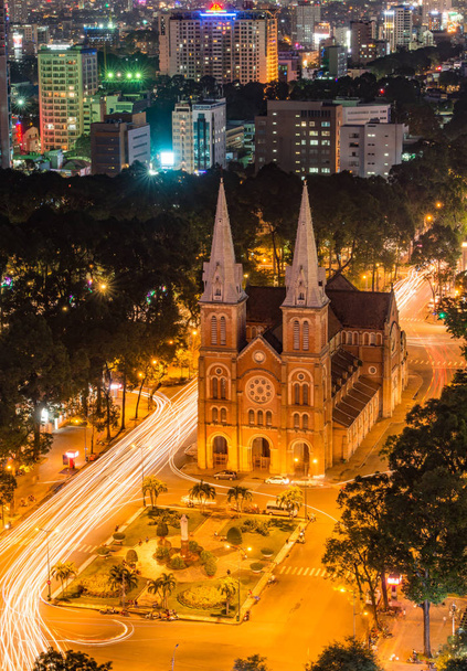 Notre-Dame Cathedral Basilica of Saigon, officially Cathedral Basilica of Our Lady of The Immaculate Conception is a cathedral located in the downtown of Ho Chi Minh City, VietnamThe Cathedral Basilica of Our Lady of the Immaculate Conception or als - Photo, Image