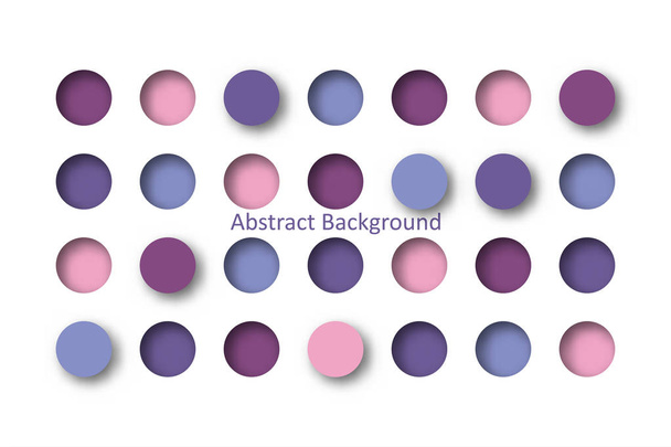 abstrato 3d roxo círculo azulejo no papel corte conceito para fundo ideia gráfico design vetor
 - Vetor, Imagem