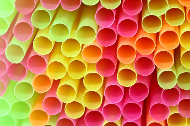 Colorful drinking straws - Foto, Bild