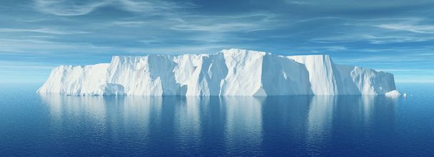 Άποψη του παγόβουνο με διάφανη θάλασσα  - Φωτογραφία, εικόνα