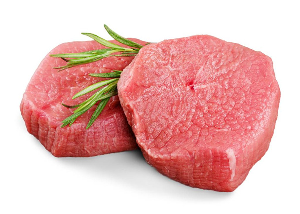 Raw Meat slices - Foto, afbeelding