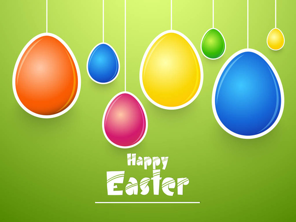 nice and beautiful abstract for Happy Easter with nice and creative design illustration in a background. - Vector, Image