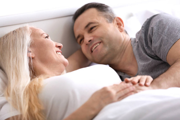 Senior couple in bed  - Zdjęcie, obraz