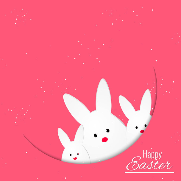 leuk en mooi abstract voor Happy Easter met leuke en creatieve ontwerp illustratie in een achtergrond. - Vector, afbeelding