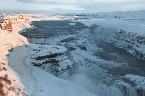Gullfoss waterfall - Φωτογραφία, εικόνα