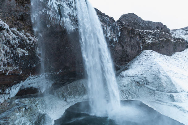 waterfall in winter - Valokuva, kuva