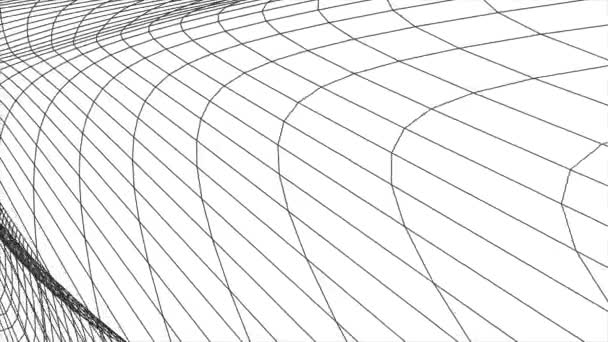 grid net polygonal wireframe abstract drawing motion graphics animation background new quality retro vintage style cool nice beautiful 4k video footage - Footage, Video