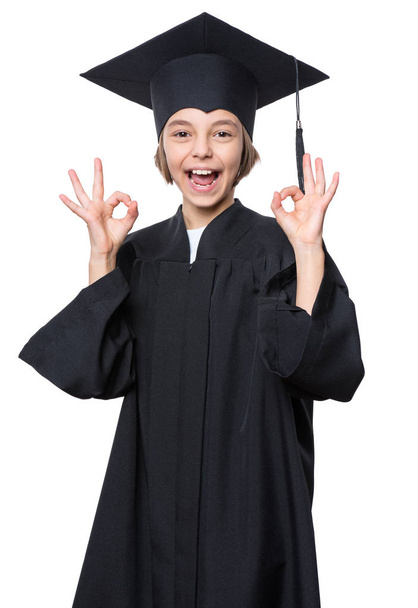 Graduate little girl student - Фото, изображение