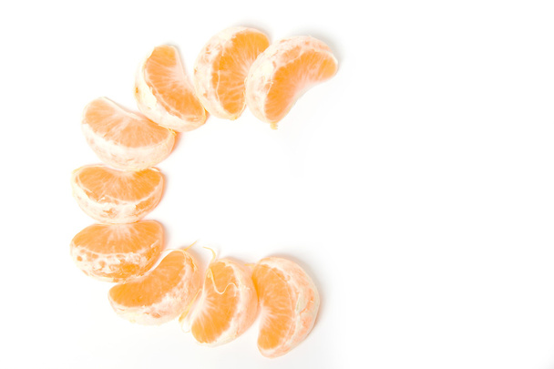 Mandarinenanteile - Foto, Bild