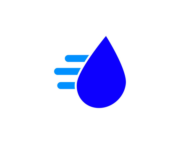 logotipo gota de água rápida
 - Vetor, Imagem