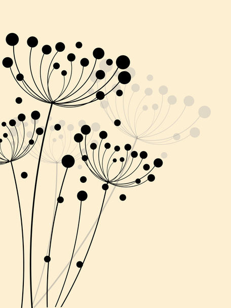 fondo floral con flores - Vector, Imagen