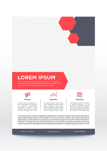 Шаблон бизнес-плаката, флаер, дизайн брошюры
 - Вектор,изображение