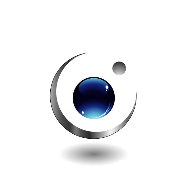 3D-Augen-Logo - Vektor, Bild
