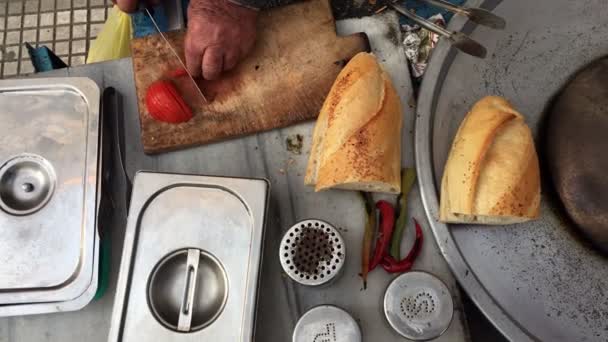 Kofte karbanátek v tureckém stylu venkovní - Záběry, video