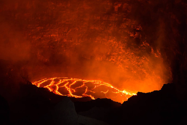 Erta Ale ηφαίστειο Danakil κατάθλιψη Αιθιοπία - Φωτογραφία, εικόνα