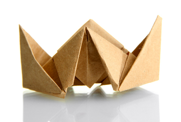 Origami steamer isolated on white - Foto, imagen