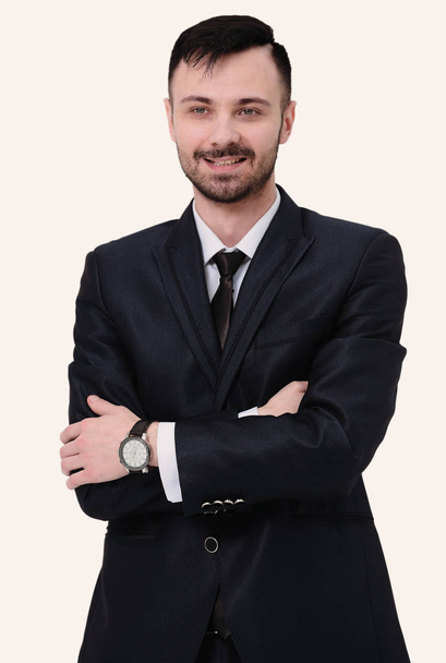 portrait of confident businessman in a business suit - Foto, afbeelding