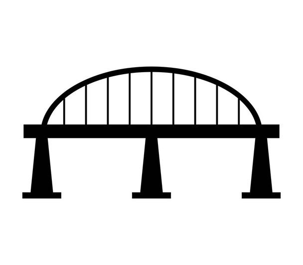 icône de pont sur fond blanc - Vecteur, image