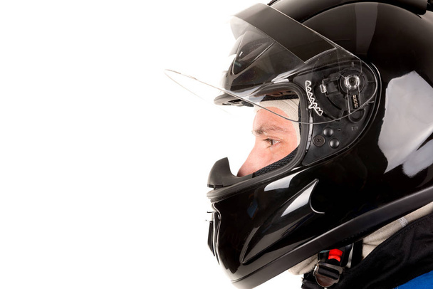 Racing driver with helmet - Foto, Imagen