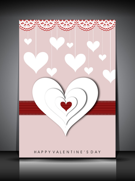 Happy Valentines Day greeting card, gift card or background. EPS - Vektori, kuva