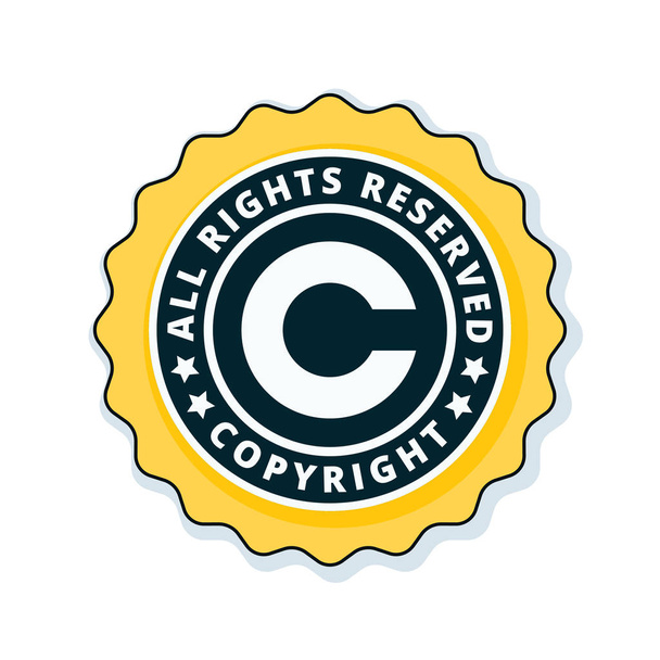 Signo de copyright icono
 - Vector, Imagen