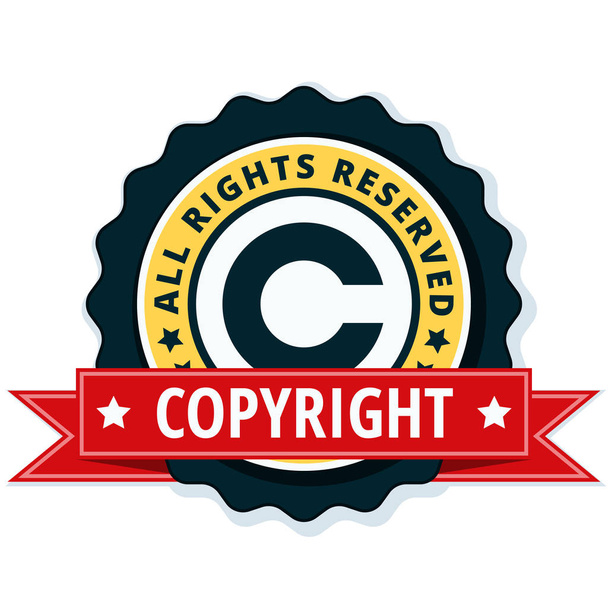 Urheberrechtszeichen-Symbol - Vektor, Bild