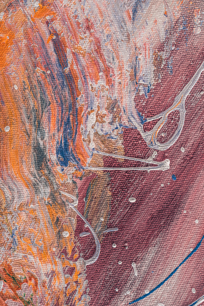 texture multicolore abstraite avec éclaboussures de peinture à l'huile
 - Photo, image