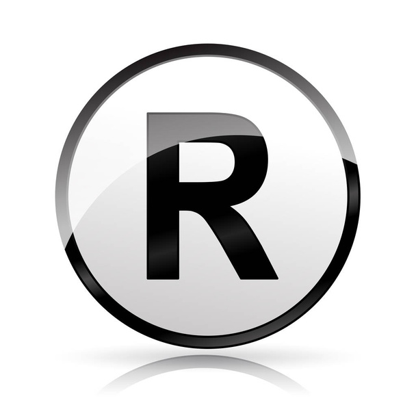 trademark icon on white background - Vector, Image