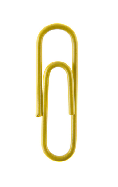 trombone jaune isolé sur fond blanc - Photo, image