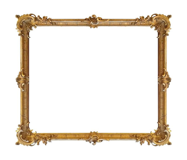 Goldener Rahmen für Gemälde, Spiegel oder Fotos - Foto, Bild