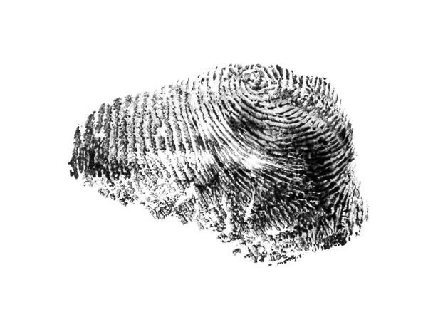 Відбиток пальця ізольовано на білому тлі
 - Фото, зображення