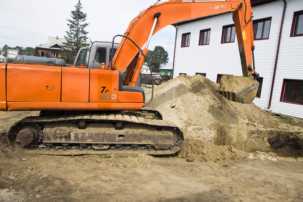 Excavator at the construction site. - Photo, Image