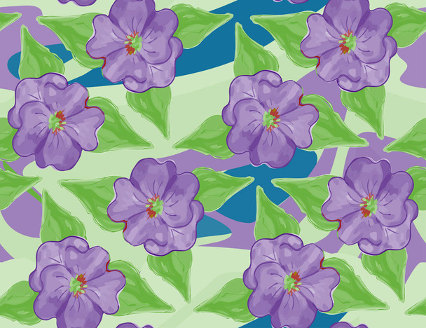 Seamless floral pattern for wallpaper, fabric, paper. - Vector, afbeelding