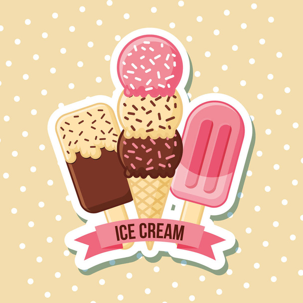 imagen de helado
 - Vector, Imagen