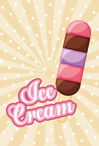 Obrázek chutné zmrzliny - Vektor, obrázek