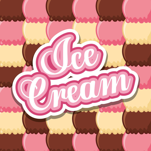 мороженое вкусное изображение
 - Вектор,изображение