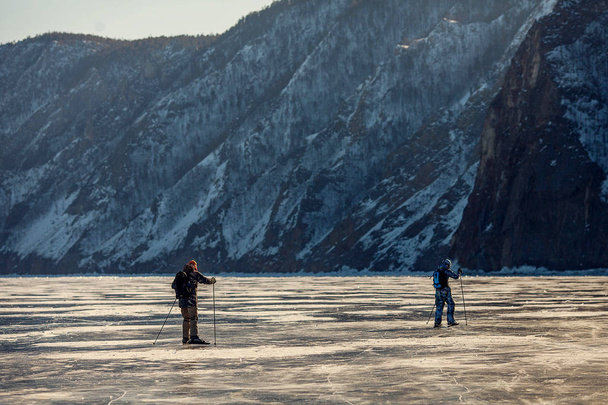 winter nature of Lake Baikal - Фото, изображение