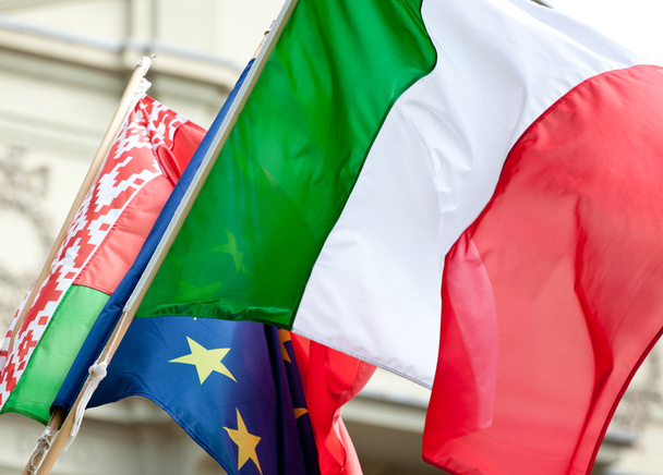 Italian flag waving - Photo, Image