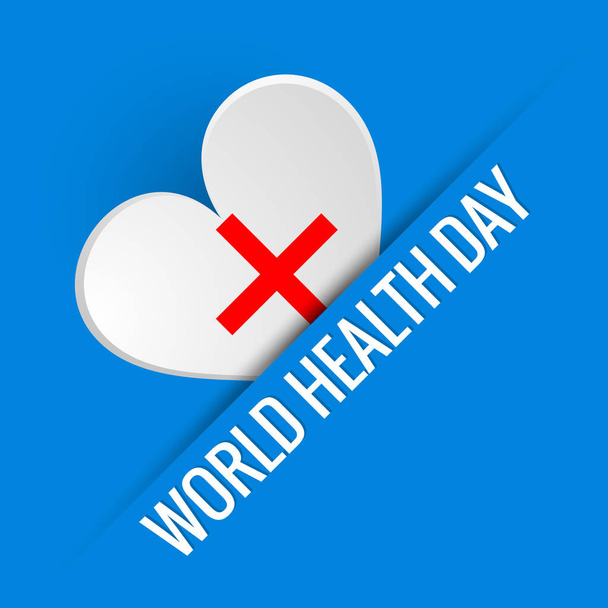 nice and beautiful abstract or poster for World Health Day with nice and creative design illustration. - Vector, Image