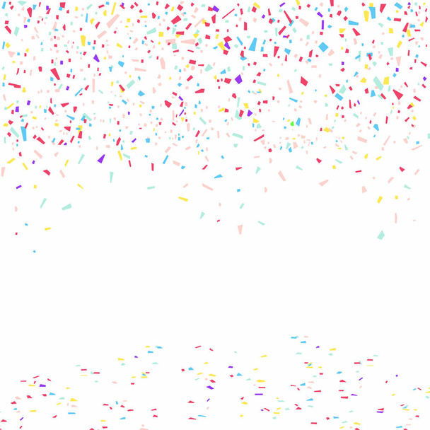 Colorful confetti isolated on white background - Vector, Image