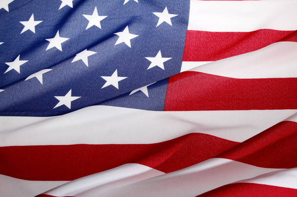 bandeira dos EUA ondulada
 - Foto, Imagem