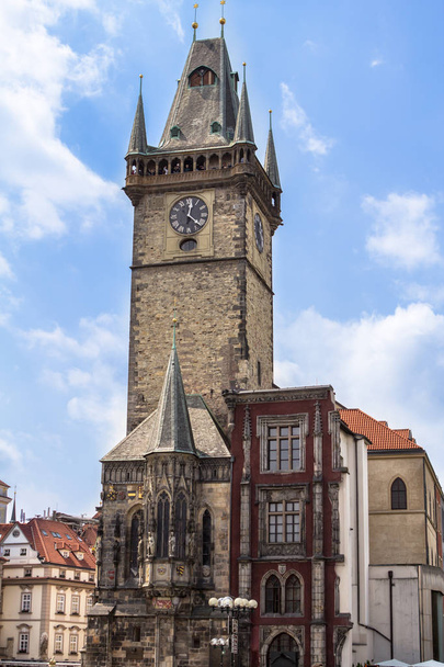 Tower with Astronomical clock in Prague  - Photo, Image