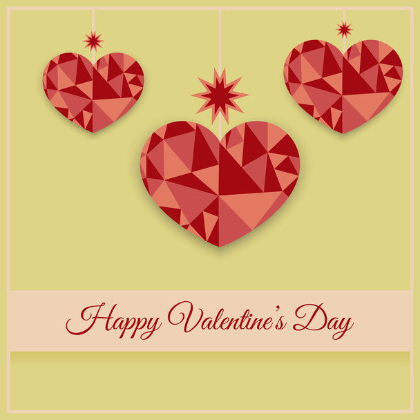 Векторные открытки с сердечками на день святого Валентина
. - Вектор,изображение