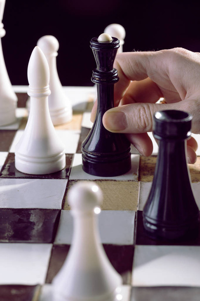 a chess game  - Valokuva, kuva