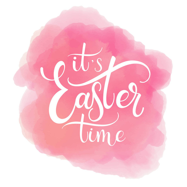 Easter Time colorful lettering - Vector, Image