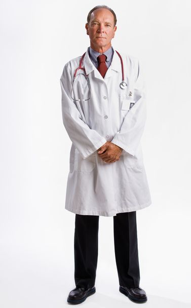 Doctor in lab coat and stethoscope - Valokuva, kuva