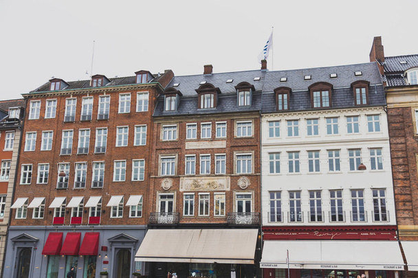 Architecture and buildings of the streets of Copenhagen featurin - Fotoğraf, Görsel