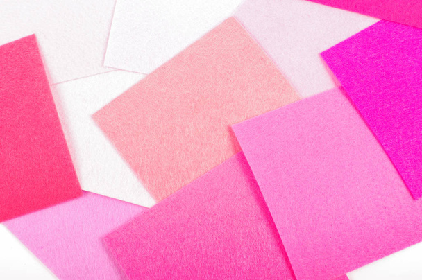 Various colors square felt samples for textile design - Zdjęcie, obraz