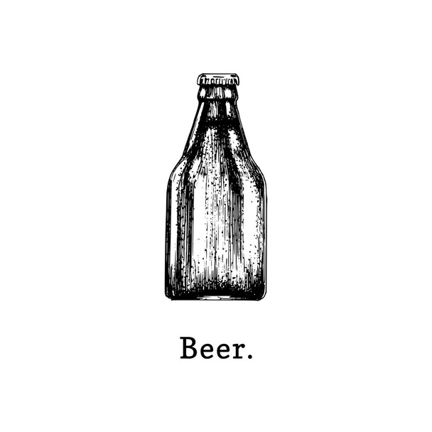 ビール瓶ベクトルイラスト - ベクター画像