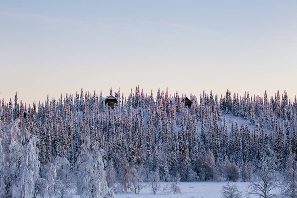 A téli vakációkban Ruka finn Lappföld - Fotó, kép